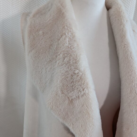Twelve by Ontwelfth Faux Fur Sweater Waterfall Vest Soft Cozy Layering Large - Picture 5 of 14